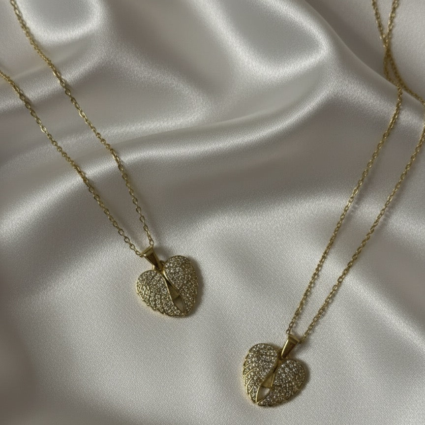 Pavé Heart Lock Pendant