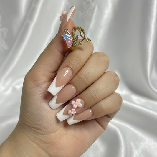 Enamel Butterfly Ring Set - Gold &; Crystal