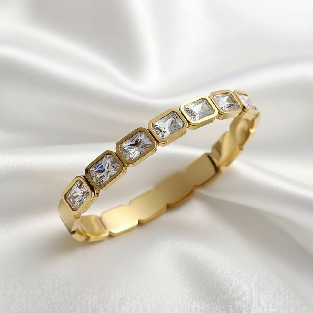 Crystal Emerald-Cut Handcuff