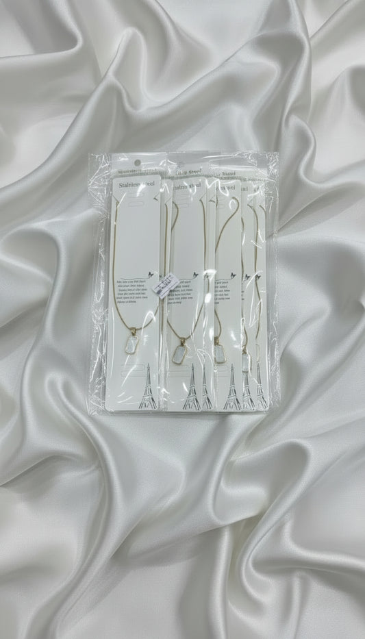 Geometric Rectangle Pendant