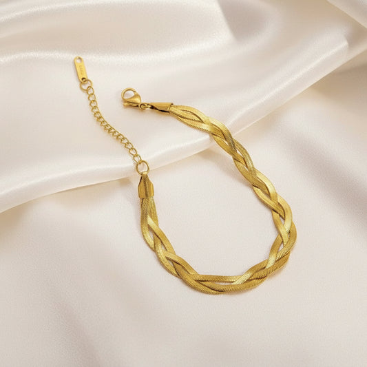 Rope Chain Necklace & Bracelet Set