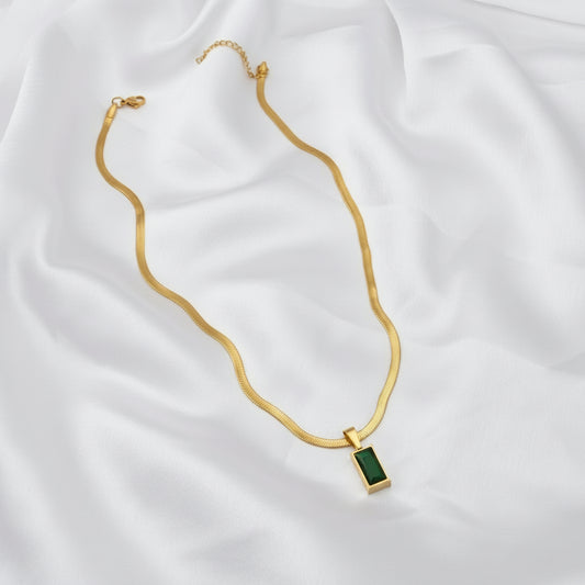 Emerald Green Stone Pendant