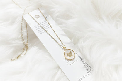 Butterfly Circle Pendant