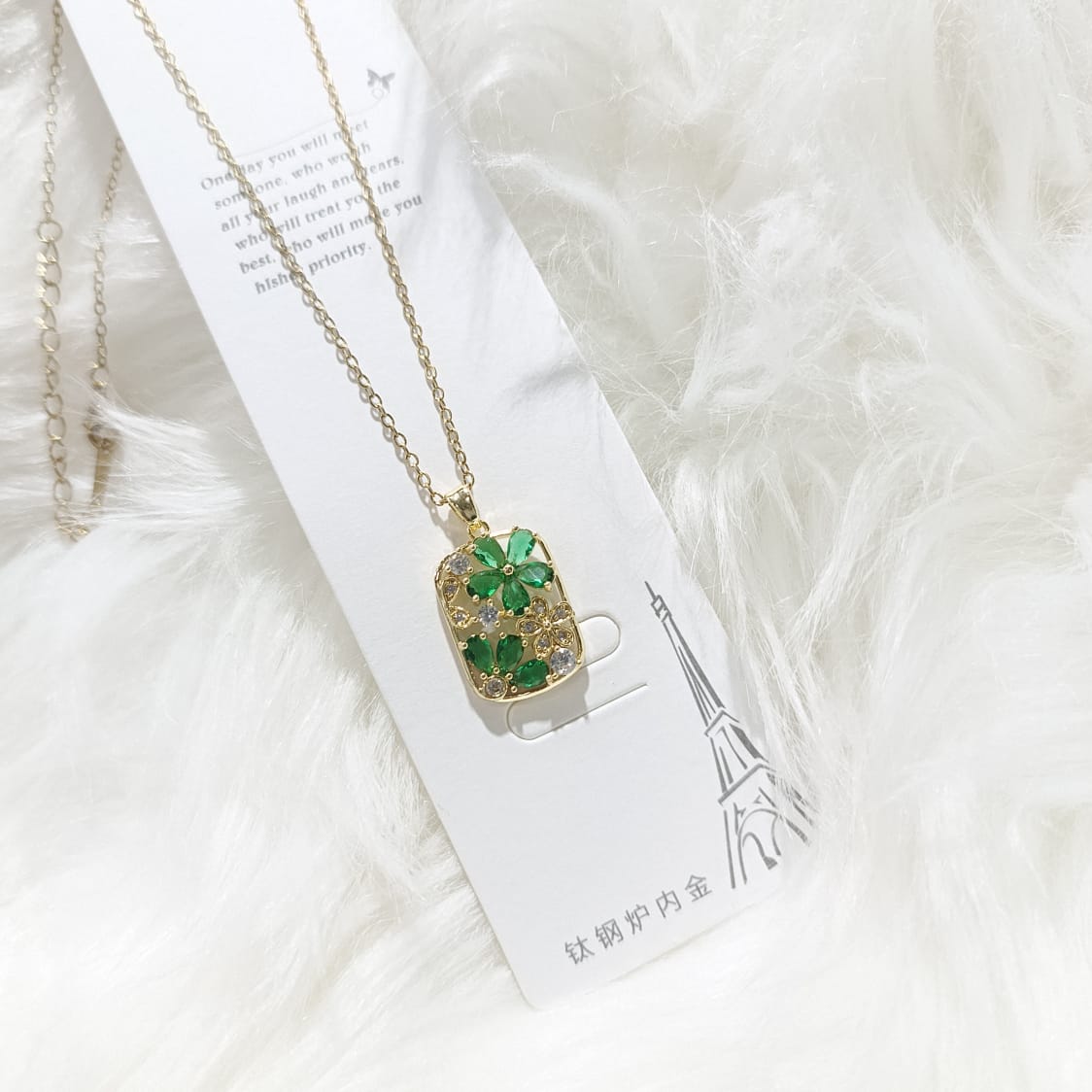 Floral Garden Lock Pendant