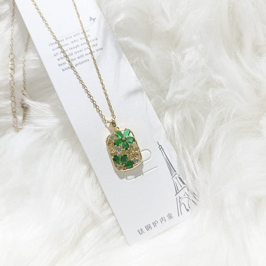 Floral Garden Lock Pendant