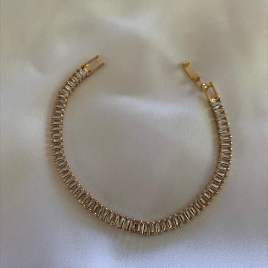 Baguette Crystal Tennis Bracelet