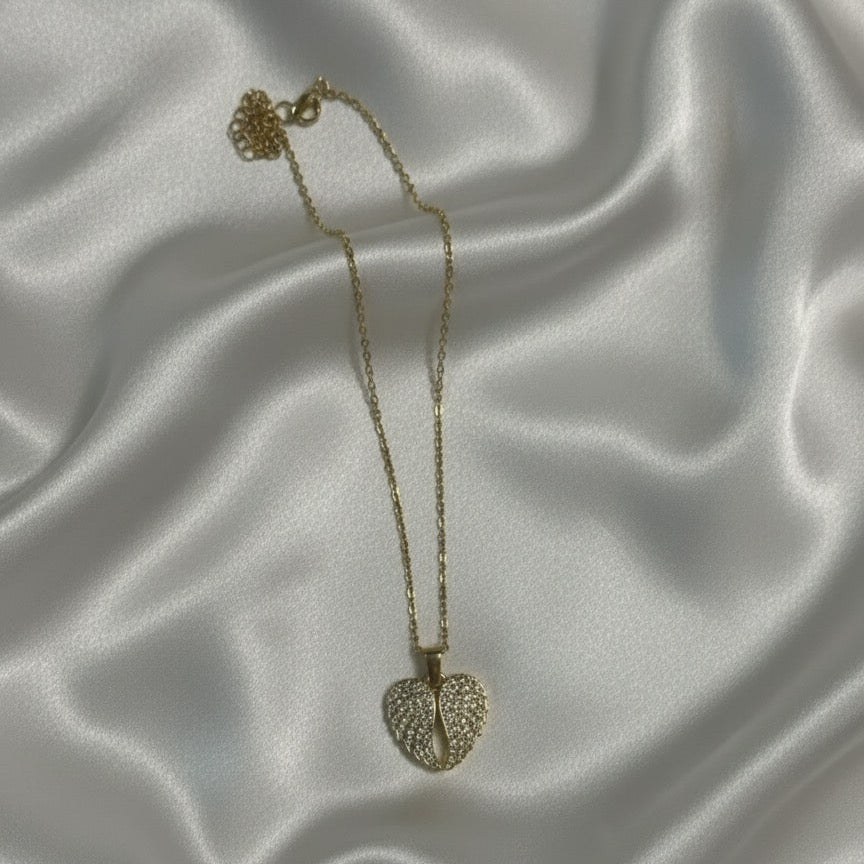 Pavé Heart Lock Pendant