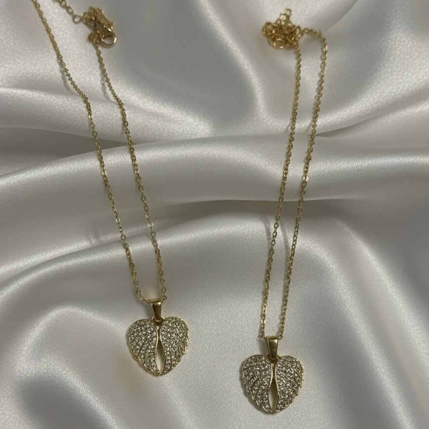 Pavé Heart Lock Pendant