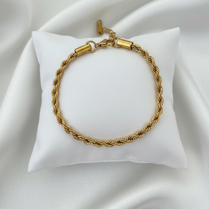 Elegant Twisted Rope Chain Bracelet