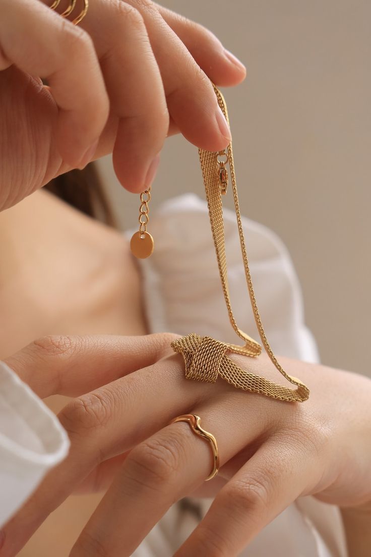 Multi-Strand Rope Chain Bracelet - Gold