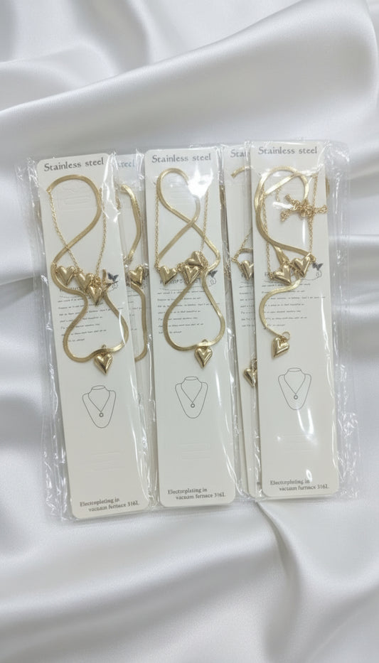 Multi-Heart Layered Pendant