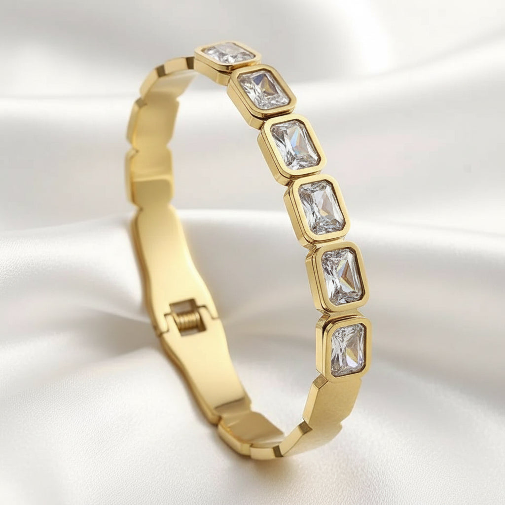 Crystal Emerald-Cut Handcuff