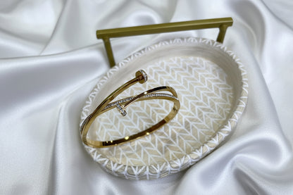 Nail-Inspired Crystal Handcuff