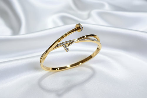 Nail-Inspired Crystal Handcuff