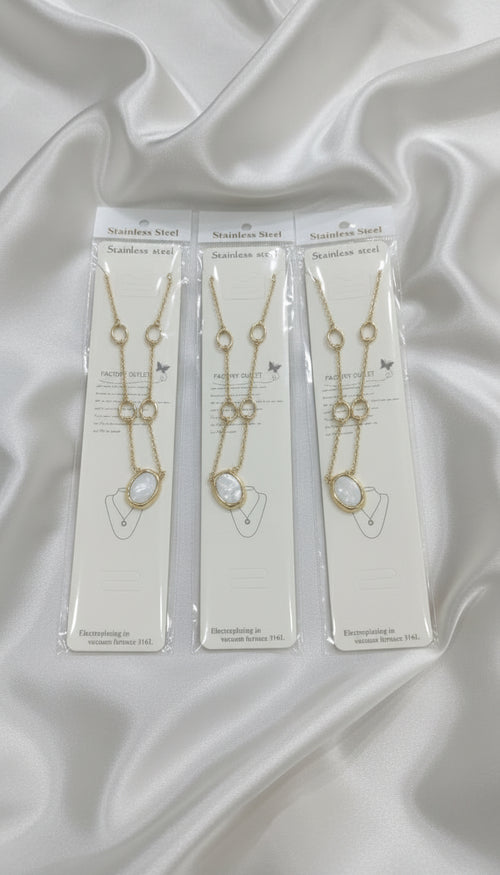 Multi-Link with Opal Pendant